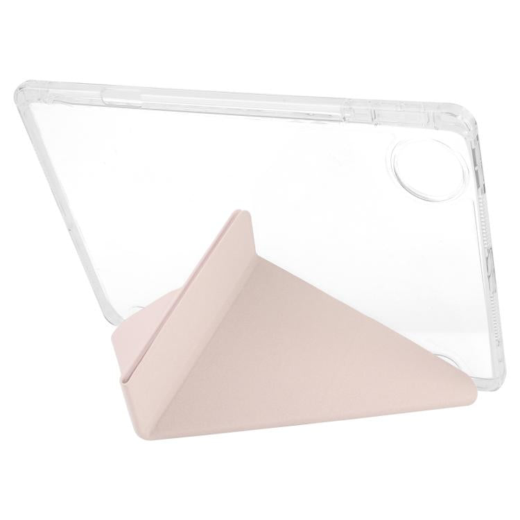 For Honor Pad 10 12.1 Clear Acrylic Deformation Leather Tablet Case