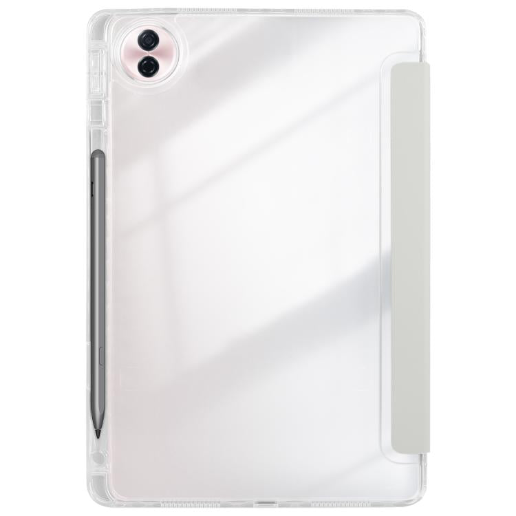 For Honor Pad 10 12.1 Clear Acrylic Deformation Leather Tablet Case