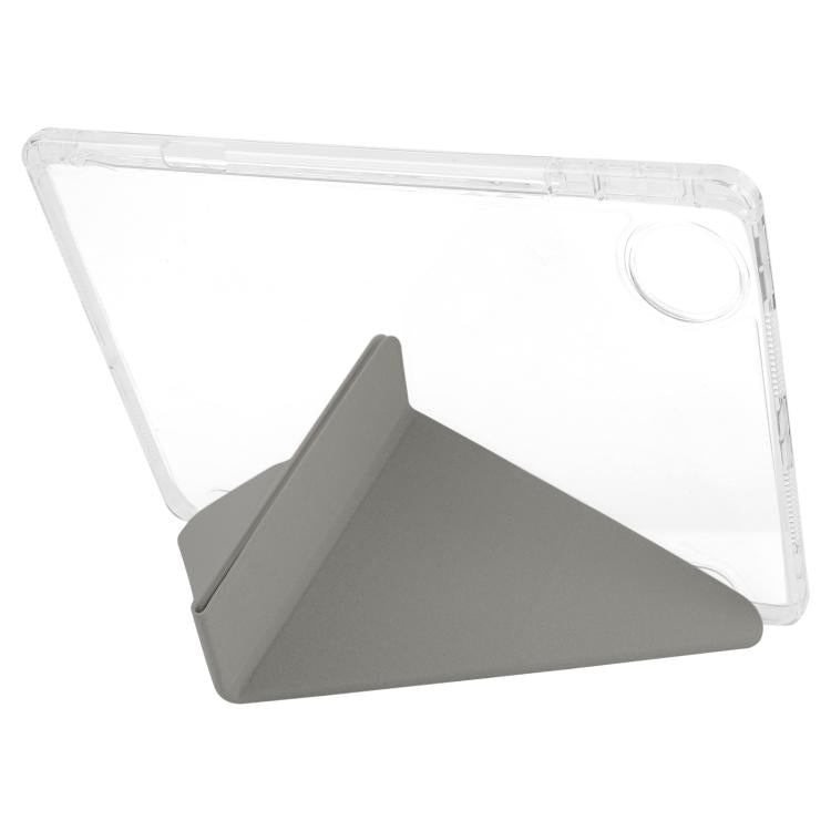 For Honor Pad 10 12.1 Clear Acrylic Deformation Leather Tablet Case
