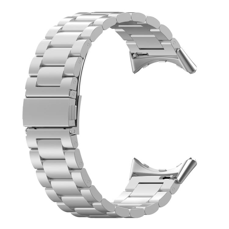 For Google Pixel Watch 4 / 3 / 2 / 1 41mm Tri-beads Flat Buckle Titanium Alloy Watch Band