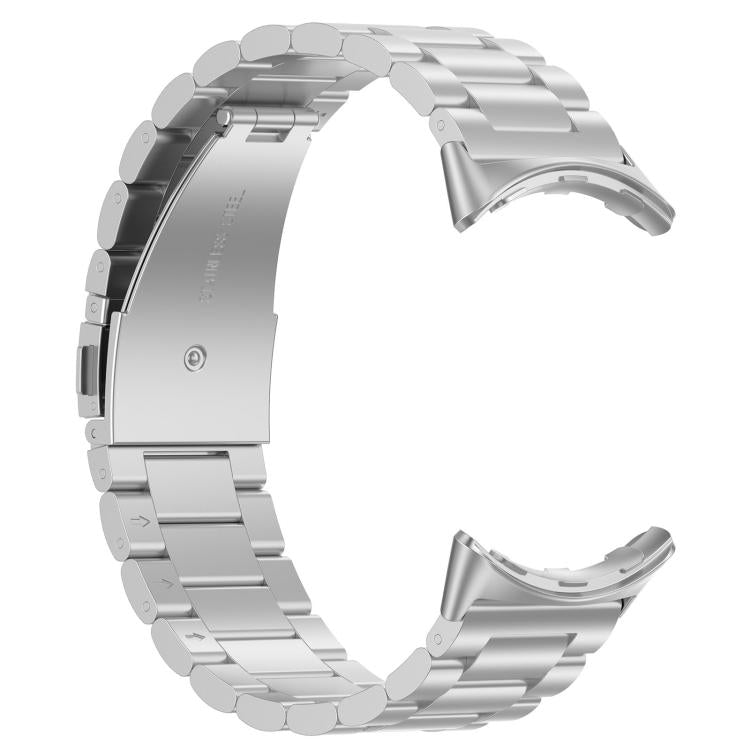 For Google Pixel Watch 4 / 3 45mm Tri-beads Flat Buckle Titanium Alloy Watch Band