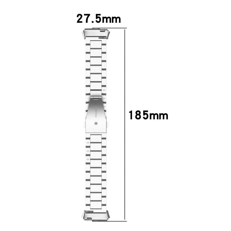 For Redmi Watch 3 Lite / 3 Active Tri-beads Flat Buckle Titanium Alloy Watch Band