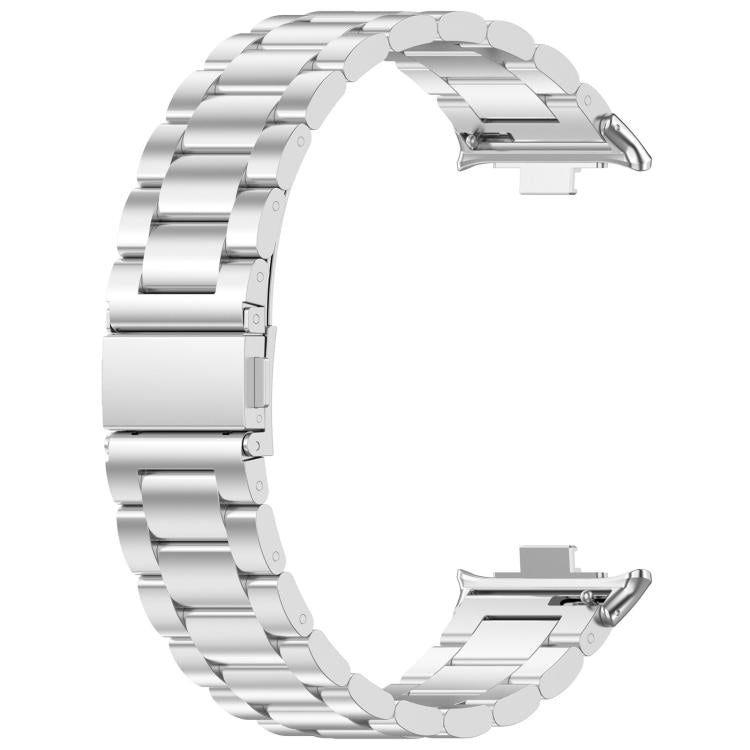 For Xiaomi Band 10 Pro / Redmi Watch 6 Tri-beads Flat Buckle Titanium Alloy Watch Band