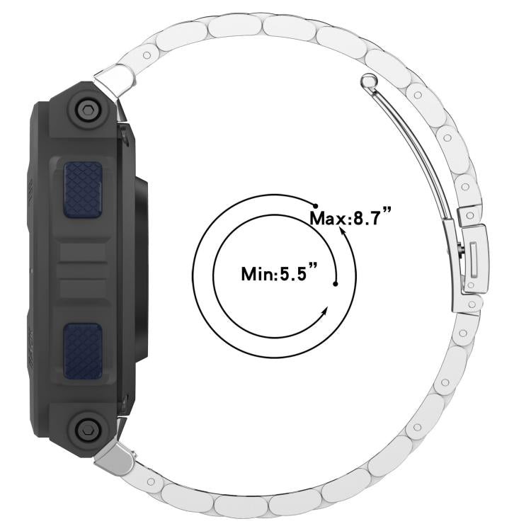 For Huami Amazfit Active Edge A2212 / A2213 Tri-beads Flat Buckle Titanium Alloy Watch Band