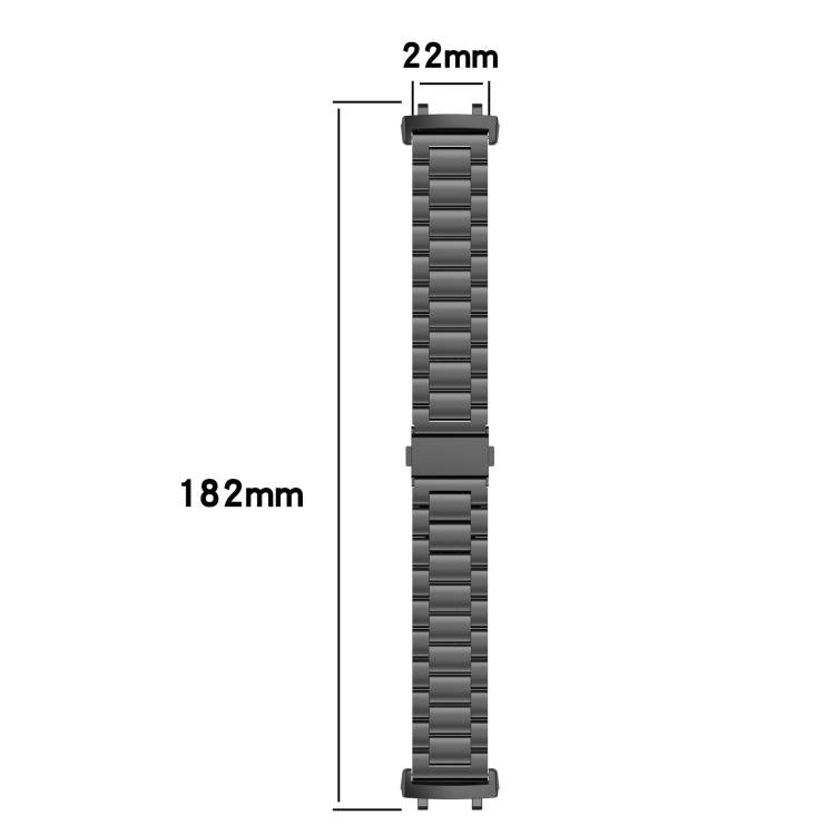 For Huami Amazfit T-REX 3 A2322 Tri-beads Flat Buckle Titanium Alloy Watch Band