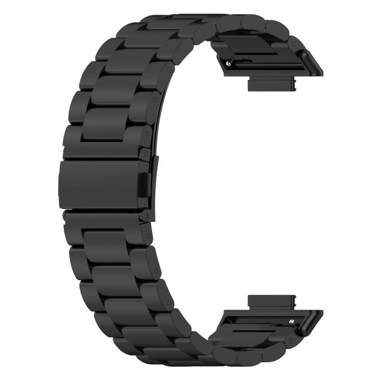 For Huawei Watch Fit 2 Tri-beads Flat Buckle Titanium Alloy Watch Band
