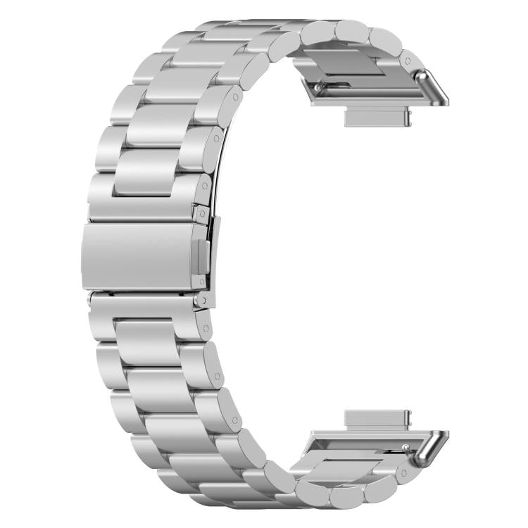 For Huawei Watch Fit 2 Tri-beads Flat Buckle Titanium Alloy Watch Band