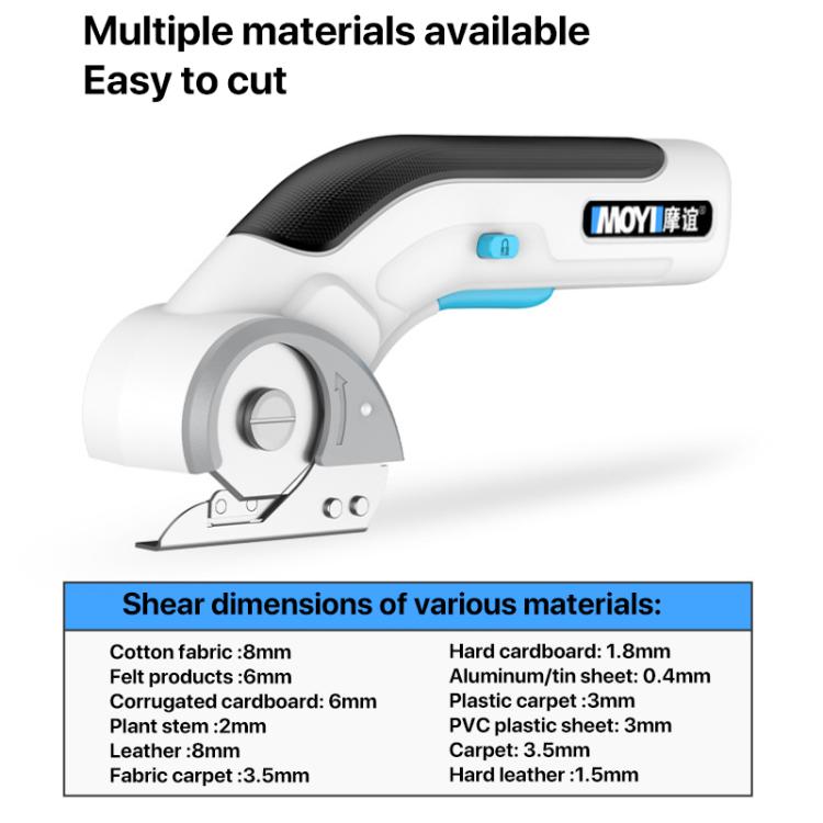 MOYI Portable Household Type-C Rechargeable Electric Scissors - Single Blade