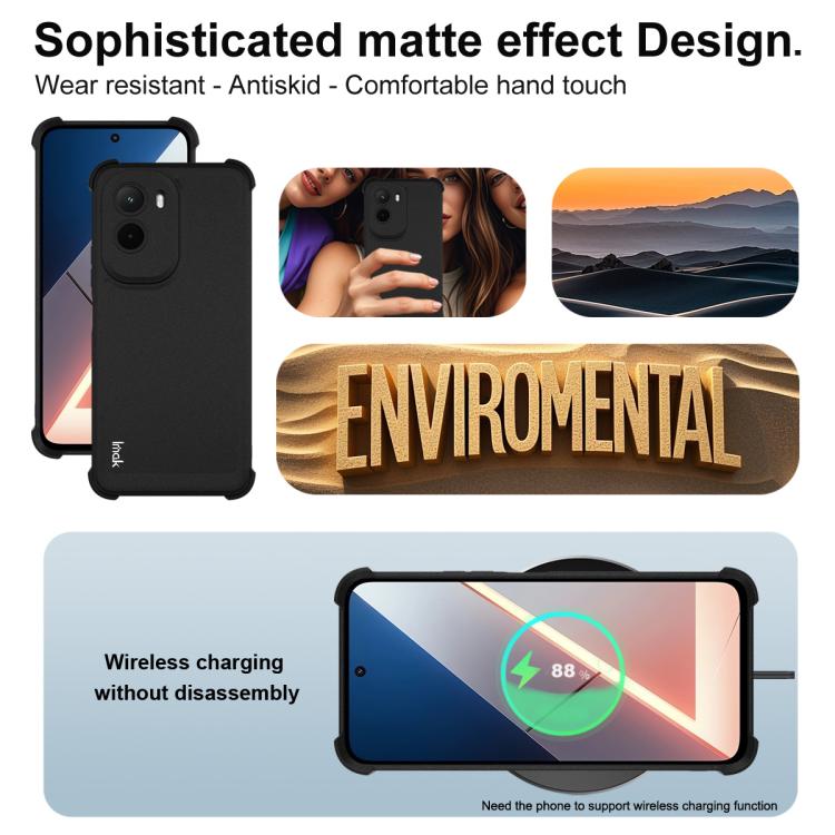 For Xiaomi Poco M7 4G 169mm imak Shockproof Airbag TPU Phone Case