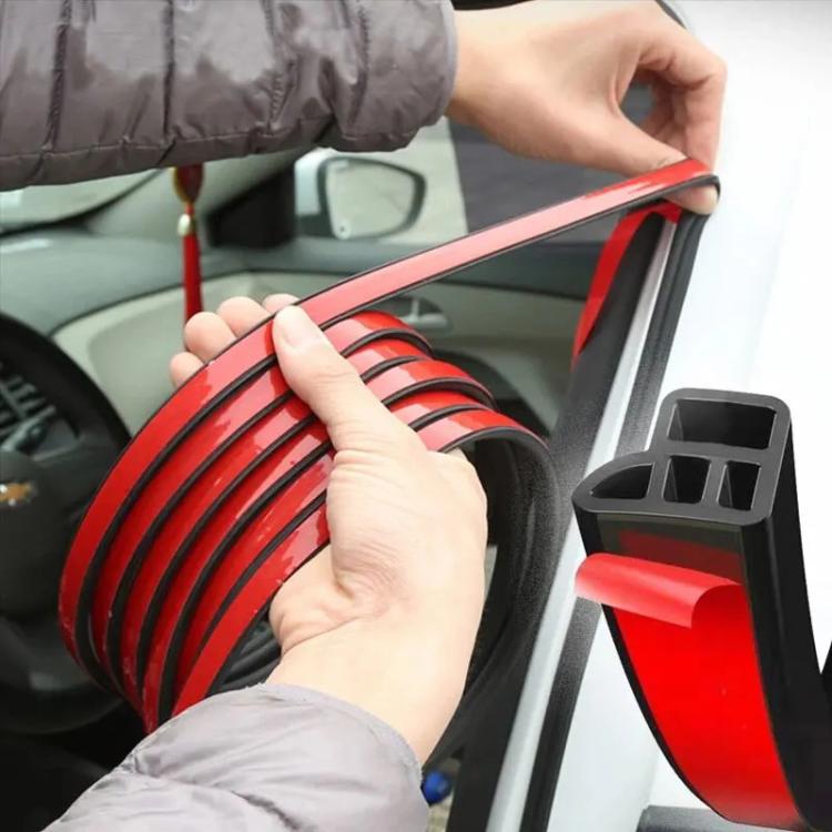 L Type 10m Car Rubber Seal Strip - Black