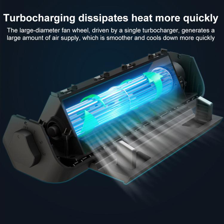 NUOXI X1 Mobile Phone Tablet Laptop Turbine Radiator Cooling Base Rack - Black
