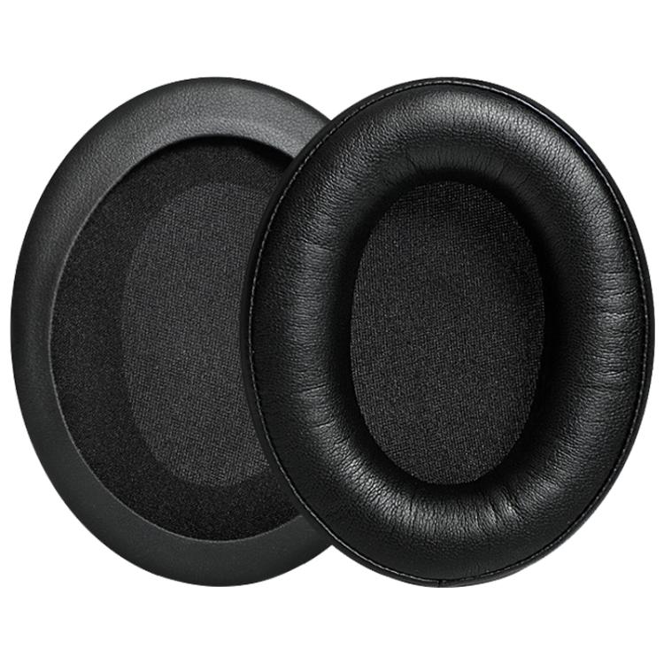 2pcs Protein Leather Splicing Earphone Replacement Earpads Pads For HyperX Cloud 1 / I / 2 / II / 3 - Black