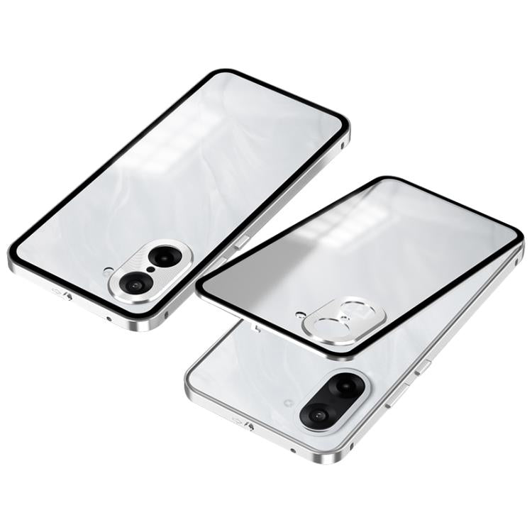 For OnePlus Ace 5 Racing Snap Buckle Single-sided Metal Frame Frosted Phone Case