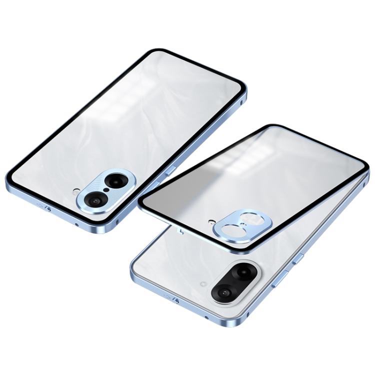 For OnePlus Ace 5 Racing Snap Buckle Single-sided Metal Frame Frosted Phone Case