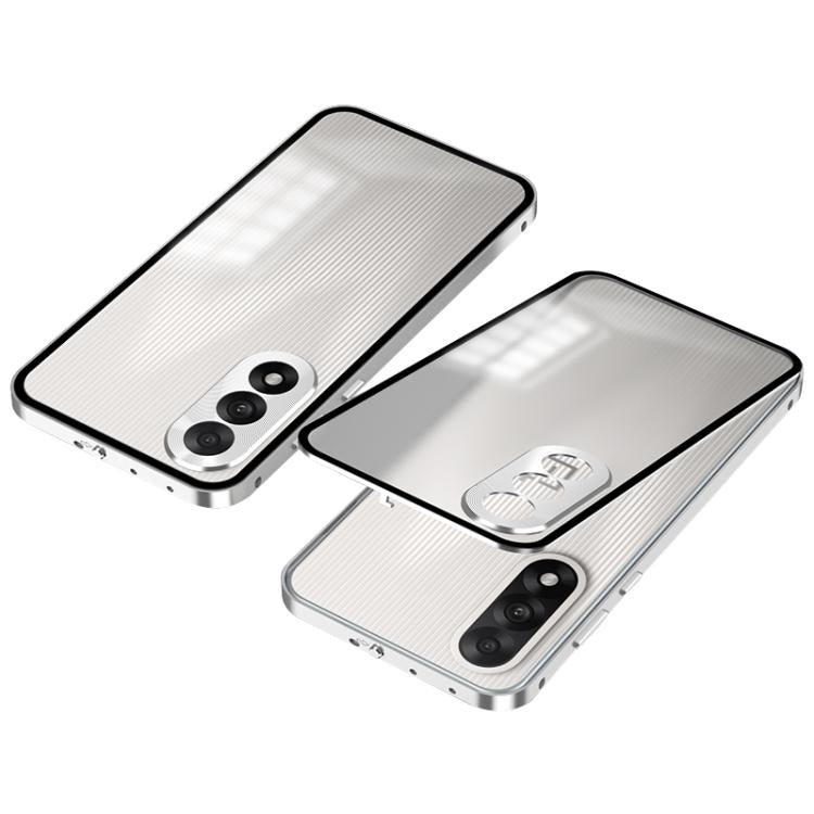 For OnePlus Ace 5 Ultra / Nord 5 Snap Buckle Single-sided Metal Frame Frosted Phone Case