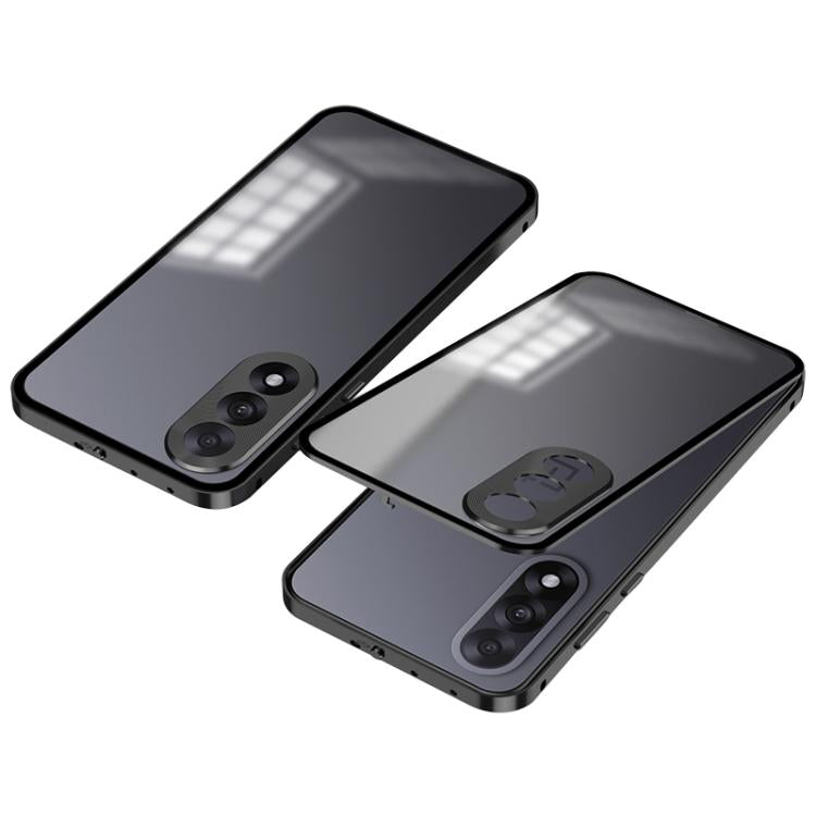 For OnePlus Ace 5 Ultra / Nord 5 Snap Buckle Single-sided Metal Frame Frosted Phone Case