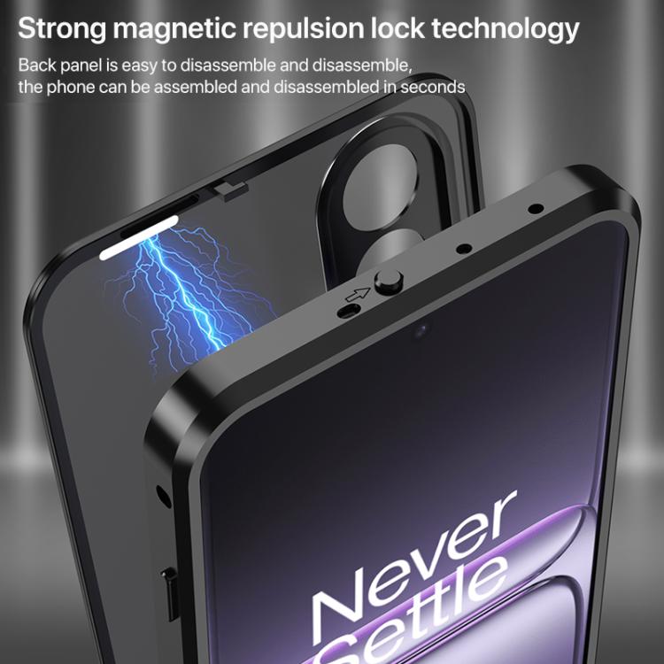 For OnePlus Ace 5 Racing Snap Buckle Single-sided Metal Frame Frosted Phone Case