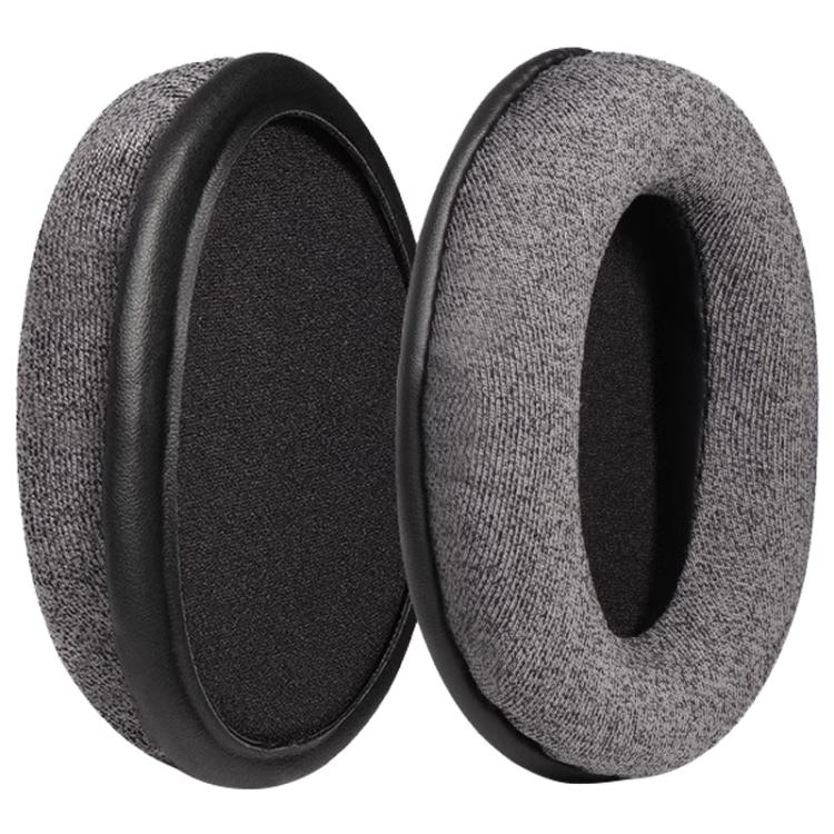 2pcs Skin-friendly Cloth Earphone Replacement Earpads Pads For HyperX Cloud 1 / I / 2 / II / 3 - Grey