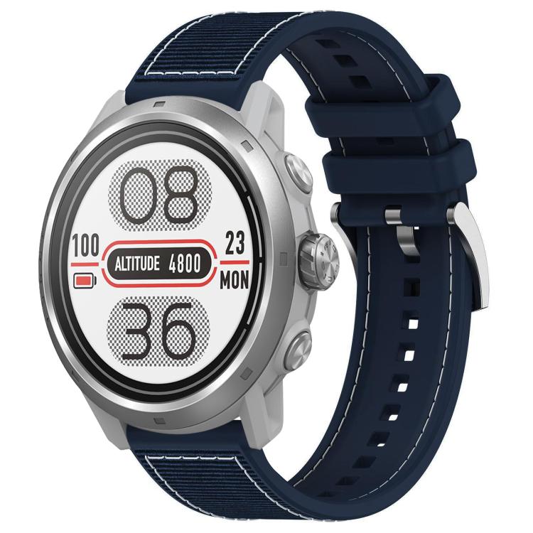 20mm For COROS Pace 2 / Apex 2 42mm  xDfind Hybrid Nylon Braid Silicone Watch Band