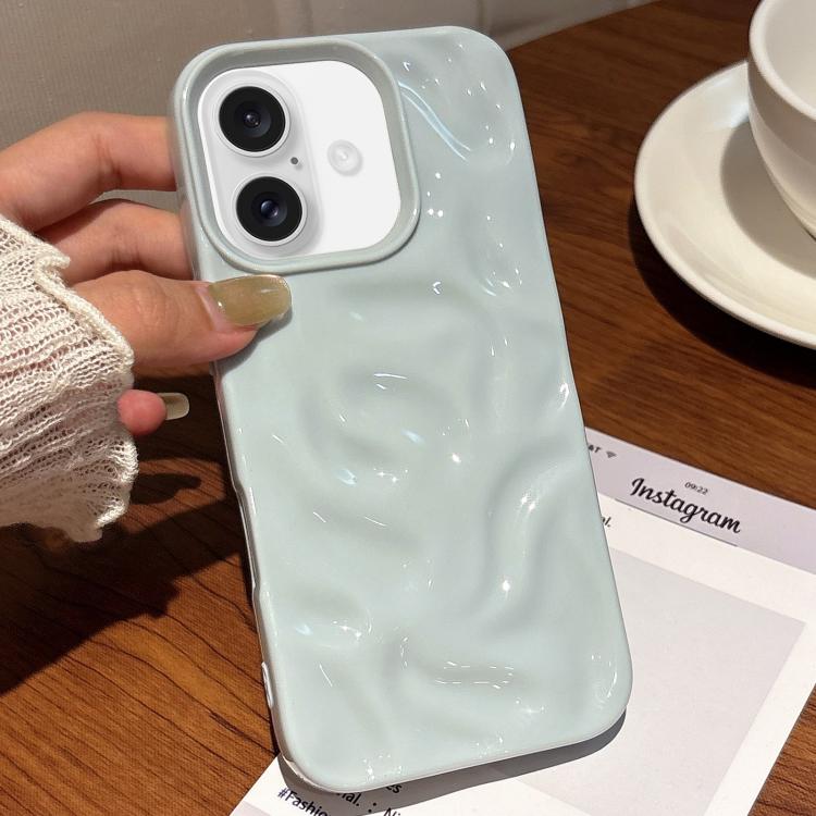 For iPhone 16 Plus Meteorite Texture Solid Color Glaze TPU Phone Case