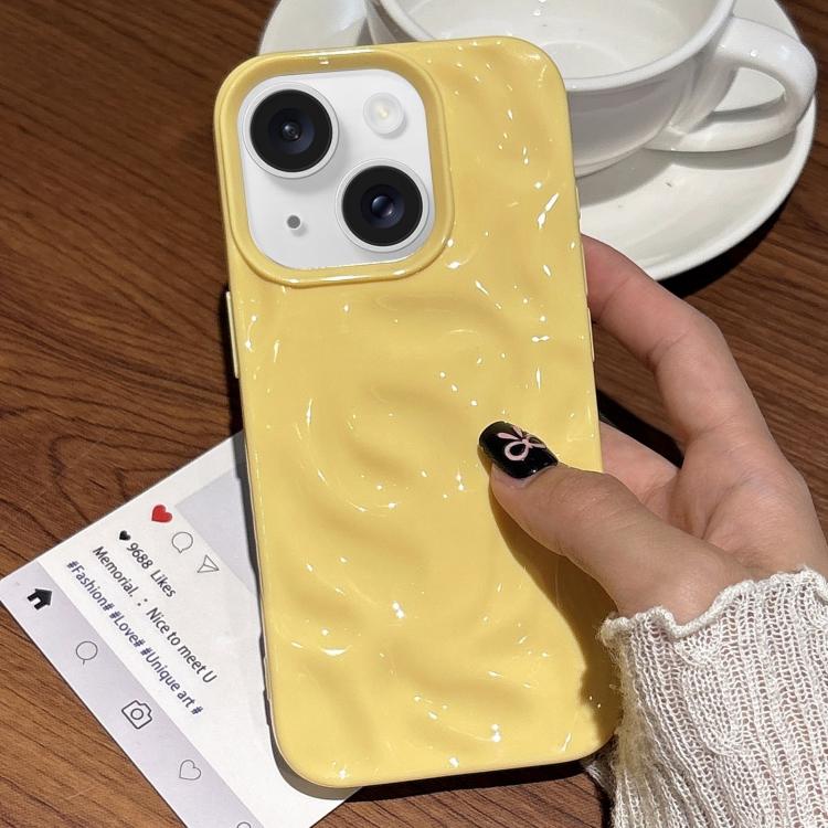 For iPhone 15 Meteorite Texture Solid Color Glaze TPU Phone Case