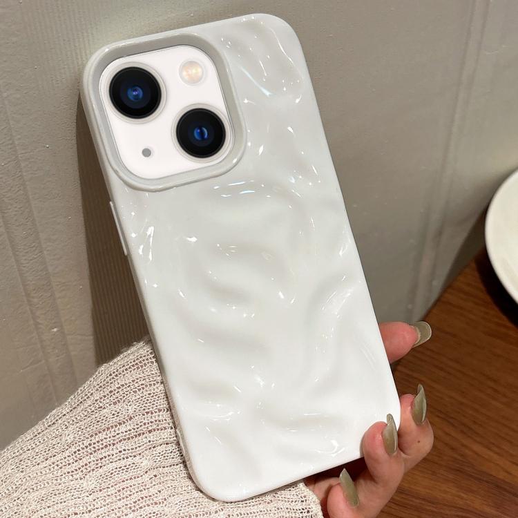 For iPhone 14 Plus Meteorite Texture Solid Color Glaze TPU Phone Case