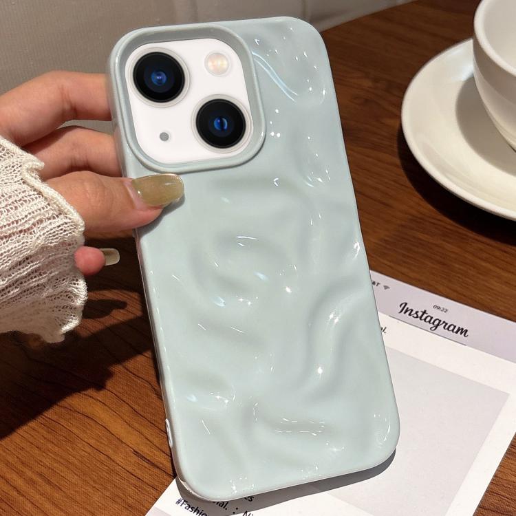 For iPhone 14 Plus Meteorite Texture Solid Color Glaze TPU Phone Case