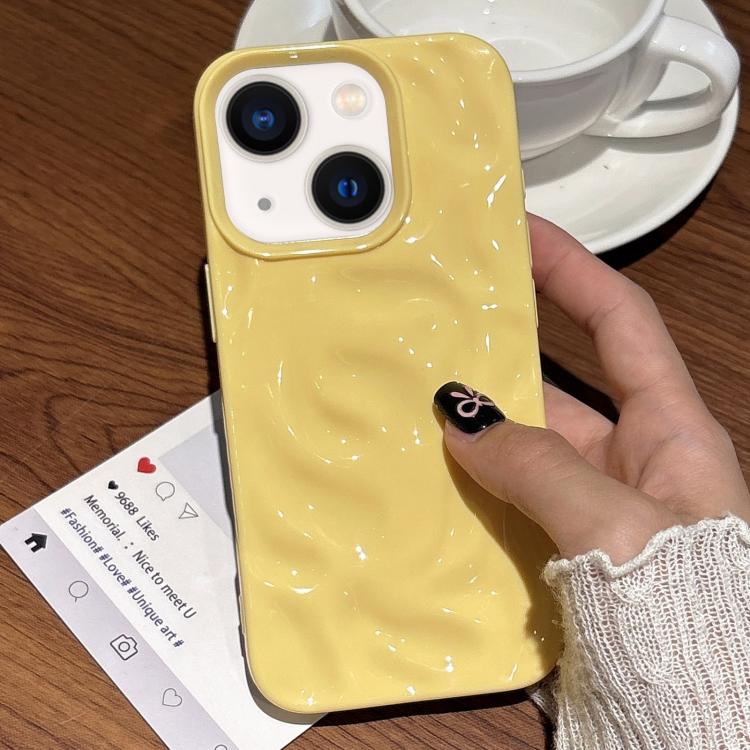 For iPhone 14 Plus Meteorite Texture Solid Color Glaze TPU Phone Case