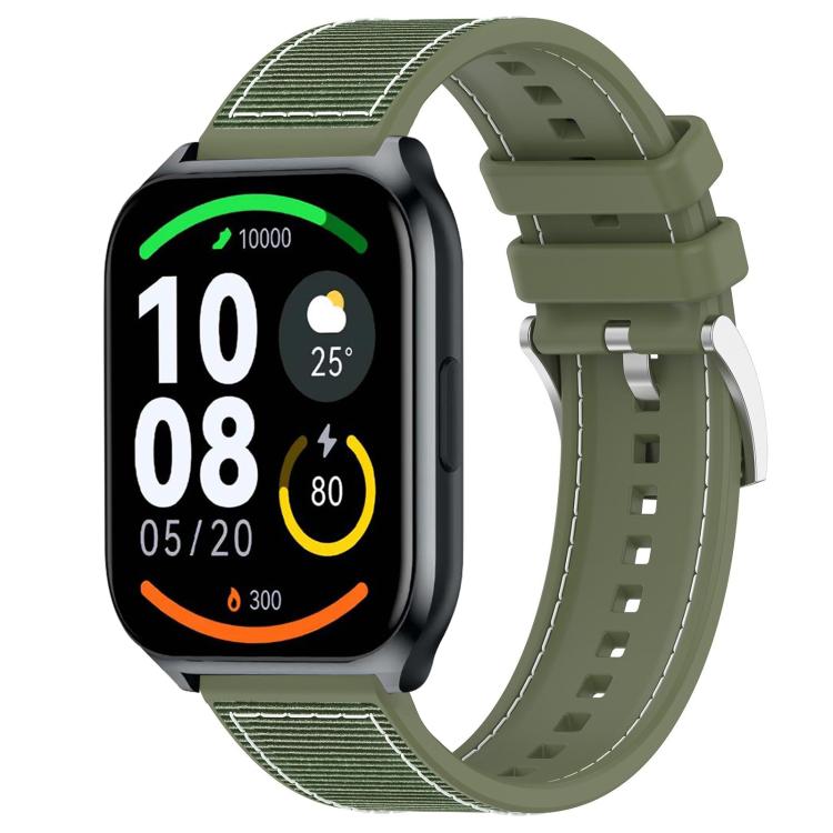 22mm For Xiaomi Haylou?Watch S001 / LS02 Pro xDfind Hybrid Nylon Braid Silicone Watch Band