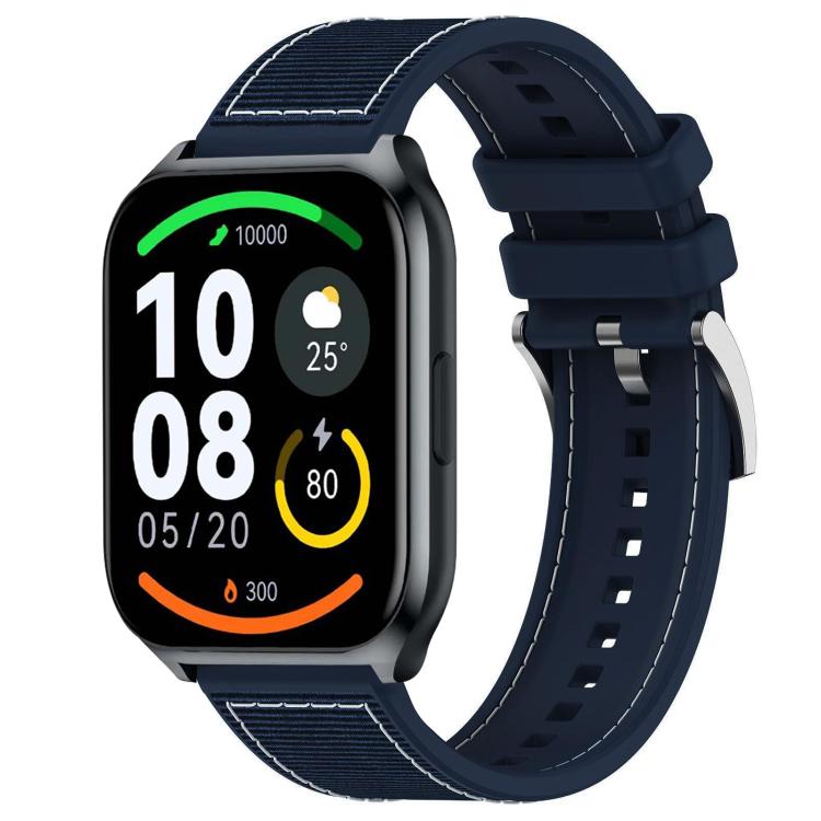 22mm For Xiaomi Haylou?Watch S001 / LS02 Pro xDfind Hybrid Nylon Braid Silicone Watch Band