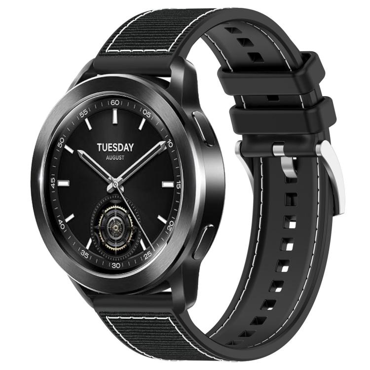 22mm For Xiaomi Watch S3 / 2 Pro / S2 / S1 xDfind Hybrid Nylon Braid Silicone Watch Band