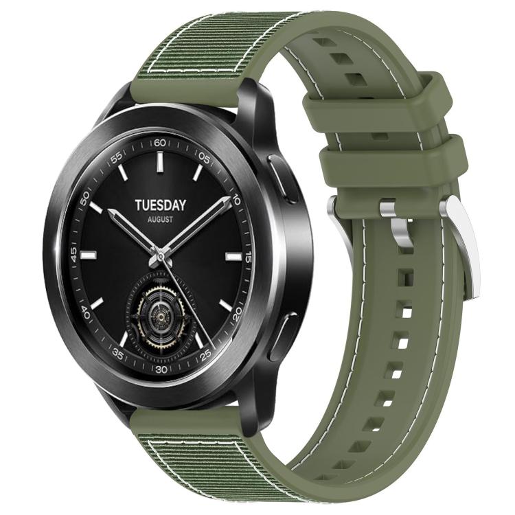 22mm For Xiaomi Watch S3 / 2 Pro / S2 / S1 xDfind Hybrid Nylon Braid Silicone Watch Band
