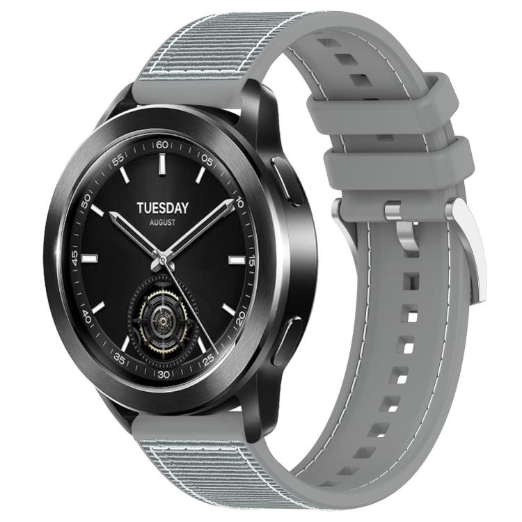 22mm For Xiaomi Watch S3 / 2 Pro / S2 / S1 xDfind Hybrid Nylon Braid Silicone Watch Band