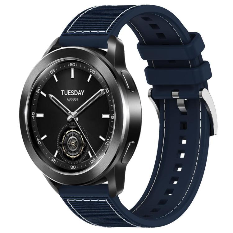 22mm For Xiaomi Watch S3 / 2 Pro / S2 / S1 xDfind Hybrid Nylon Braid Silicone Watch Band