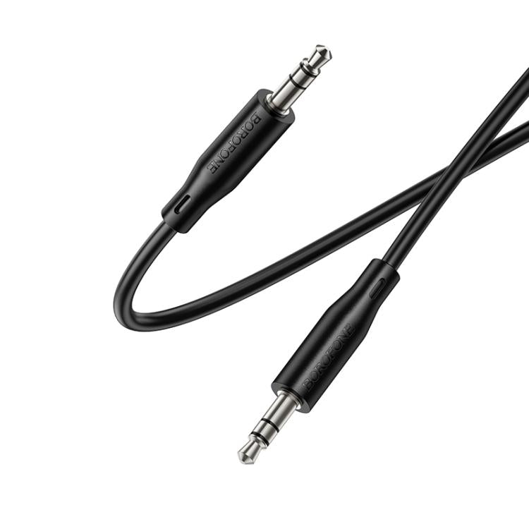 BOROFONE BL26 1m 3.5mm Male to Male Standard AUX Audio Cable - Black
