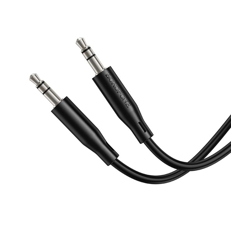 BOROFONE BL26 1m 3.5mm Male to Male Standard AUX Audio Cable - Black