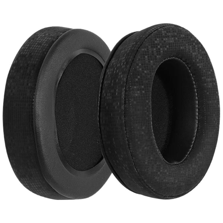 2pcs Star Leather Splicing Earphone Replacement Earpads Pads For HyperX Cloud 1 / I / 2 / II / 3 - Black