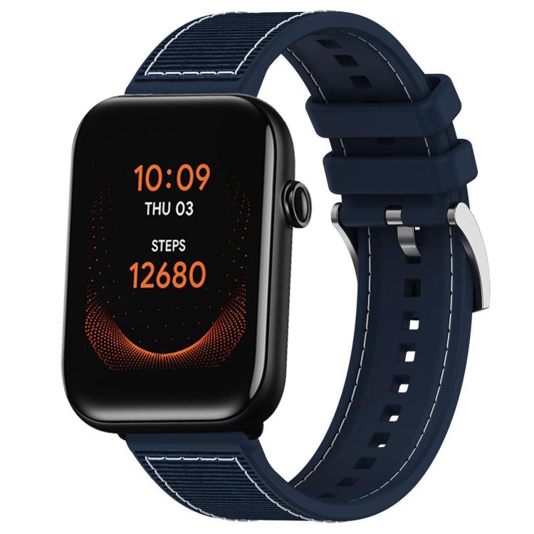 20mm For Ticwatch GTH / E3 / E / 2 xDfind Hybrid Nylon Braid Silicone Watch Band