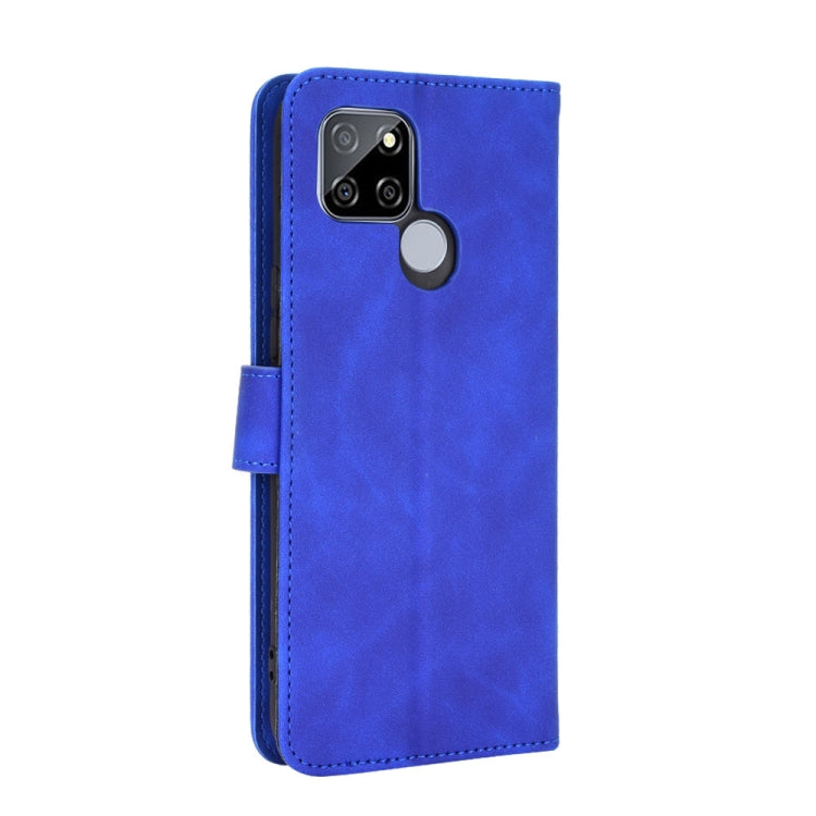 For OPPO Realme V3 Solid Color Skin Feel Magnetic Buckle Horizontal Flip Calf Texture PU Leather Case with Holder & Card Slots & Wallet