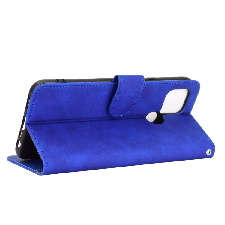 For OPPO Realme V3 Solid Color Skin Feel Magnetic Buckle Horizontal Flip Calf Texture PU Leather Case with Holder & Card Slots & Wallet