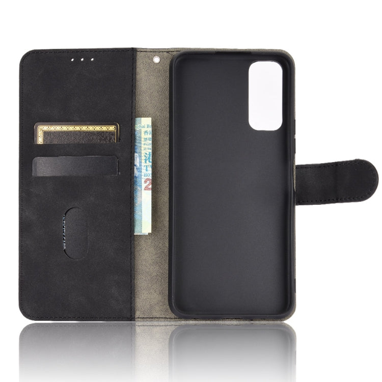 For Vivo Y20 / Y20i (Indian) Solid Color Skin Feel Magnetic Buckle Horizontal Flip Calf Texture PU Leather Case with Holder & Card Slots & Wallet