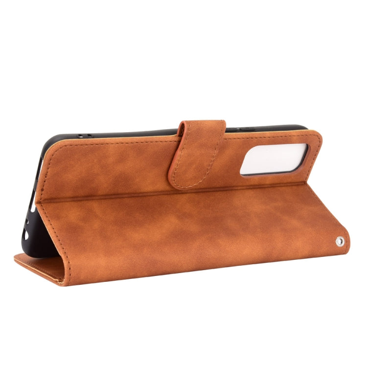 For Vivo Y20 / Y20i (Indian) Solid Color Skin Feel Magnetic Buckle Horizontal Flip Calf Texture PU Leather Case with Holder & Card Slots & Wallet