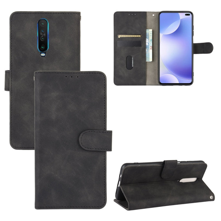 For Xiaomi Redmi K30 Ultra Solid Color Skin Feel Magnetic Buckle Horizontal Flip Calf Texture PU Leather Case with Holder & Card Slots & Wallet