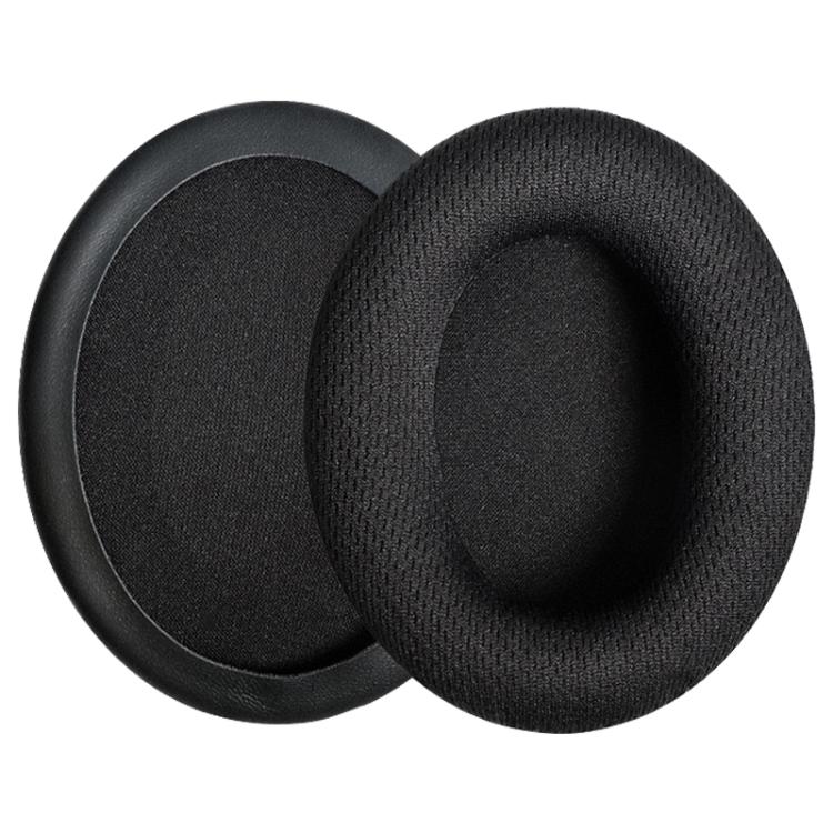 2pcs BK Cloth Earphone Replacement Earpads Pads For HyperX Cloud 1 / I / 2 / II / 3 - Black