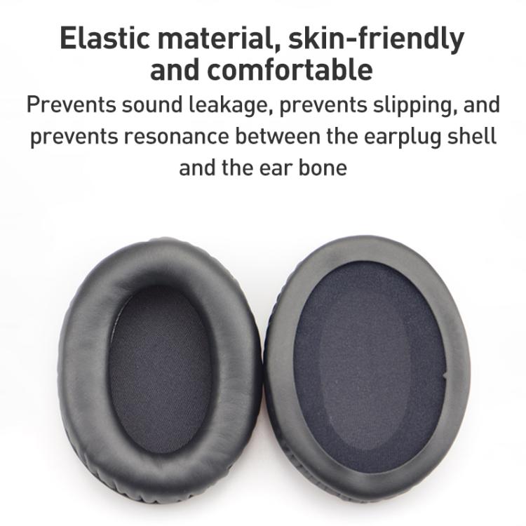 2pcs BK Cloth Earphone Replacement Earpads Pads For HyperX Cloud 1 / I / 2 / II / 3 - Black
