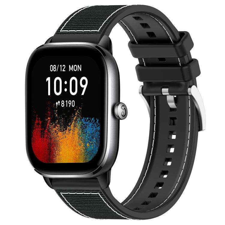 20mm For Amazfit GTS4 Mini / GTS 3 / GTS 2 xDfind Hybrid Nylon Braid Silicone Watch Band
