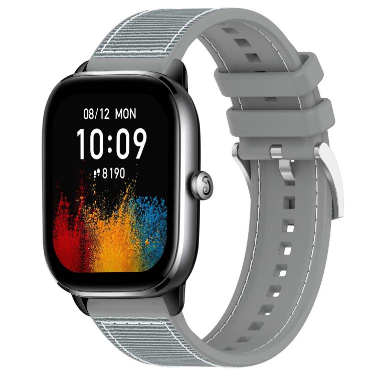 20mm For Amazfit GTS4 Mini / GTS 3 / GTS 2 xDfind Hybrid Nylon Braid Silicone Watch Band