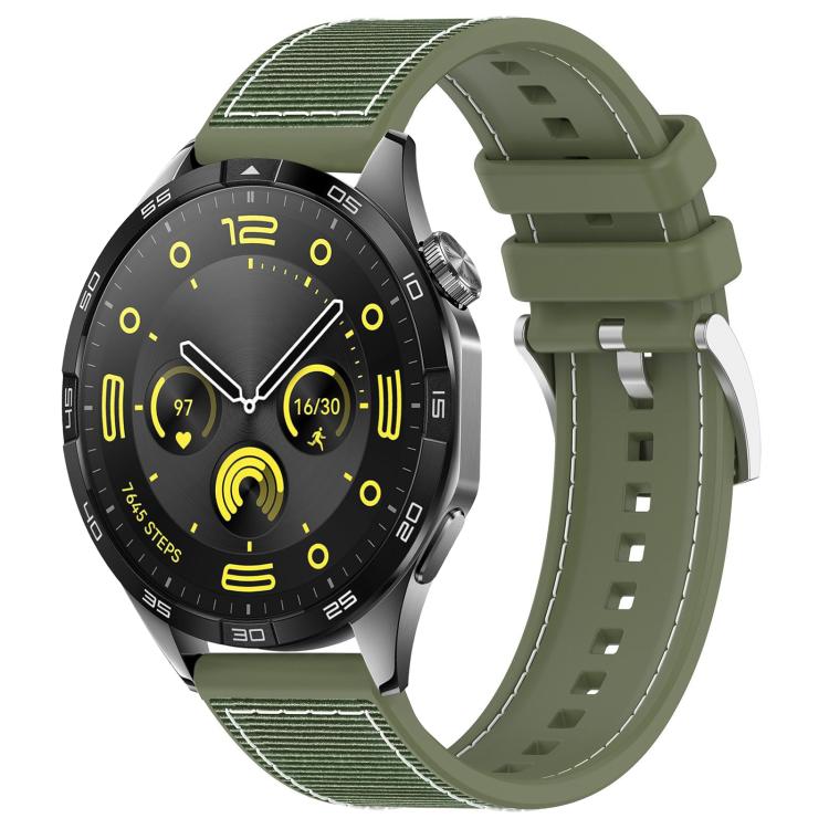 20mm For Huawei Watch GT4 / GT3 / GT2 xDfind Hybrid Nylon Braid Silicone Watch Band