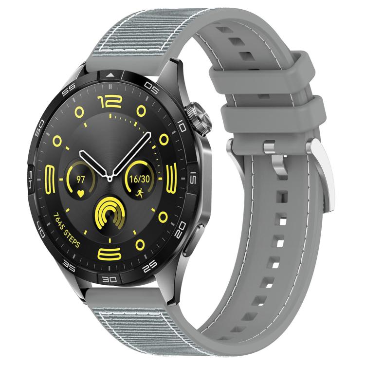 20mm For Huawei Watch GT4 / GT3 / GT2 xDfind Hybrid Nylon Braid Silicone Watch Band
