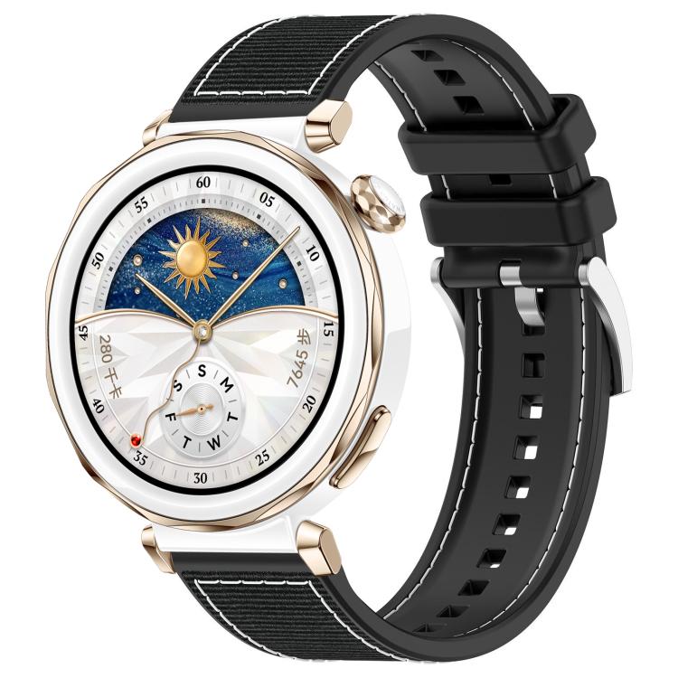 22mm For Huawei Watch GT5/GT5 Pro/4/4 Pro xDfind Hybrid Nylon Braid Silicone Watch Band